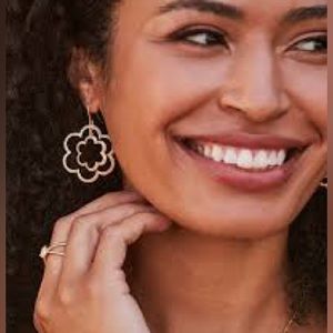 NWOT Kendra Scott Susie Open Frame Mixed Metal Earrings